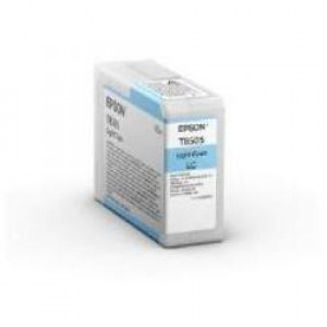 MATERIALE DI CONSUMO  CARTUCCE DI INCHIOSTRO  ULTRACHROME  HD  T8505  CONFEZIONE SINGOLA  1 X 80 0 ML CIANO CHIARO