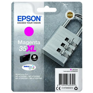 MATERIALE DI CONSUMO  CARTUCCE DI INCHIOSTRO  DURABRITE  ULTRA  35XL  LUCCHETTO  CONFEZIONE SINGOLA  1 X 20 3 ML MAGENTA  XL
