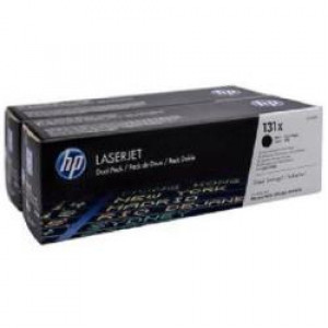 HP 131X Black 2-pack LaserJet Toner Cartridge (CF210XD)