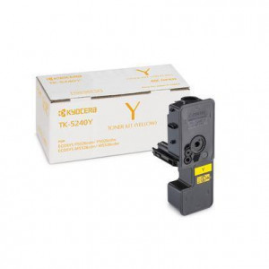 TONER GIALLO TK-5240Y PER ECOSYS P5026CDN/CDW / ECOSYS M5526CDN/CDW - CAPACITA 3000 PAGINE IN FORMATO A4 (ISO/IEC 19798)
