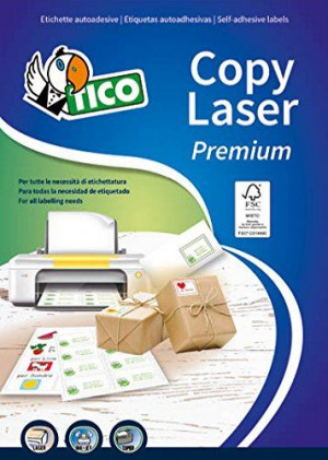 Etichette bianche senza margini - Laser/Laser a colori/Inkjet/Copiatrici - 105x148 - 100 ff