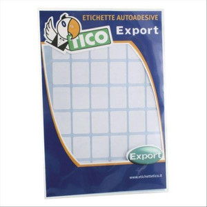ETICHETTE BIANCHE IN BUSTA - 16X10 - 10 FF