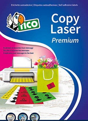 AUTOADESIVE GIALLO A4 SENZA MARGINI F.TO 210X297 - ETICHETTE PER FOGLIO 1 (70PZ)  INKJET/LASER/COPY         ( 70 ETICHETTE PER CONF.)