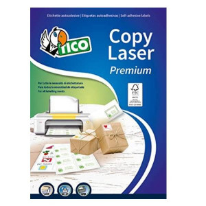 AUTOADESIVE A4 SENZA MARGINI F.TO 210X148 - ETICHETTE PER FOGLIO 2  (200PZ.)INKJET/LASER/COPY