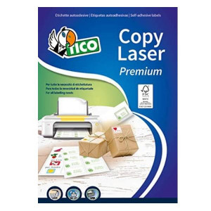 CF1200 ETICHETTE BIANCHE CON MARGINI - LASER/LASER A                  COLORI/INKJET/COPIATRICI - 60 - 100FF