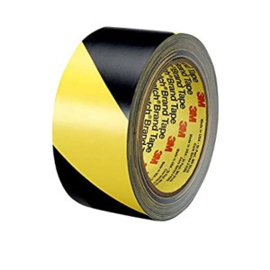 NASTRO DA TERRA FACILE DA APPLICARE E DA RIMUOVERE - 50MMX33M - GIALLO NERO