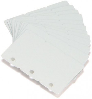 CARD  30 MIL  3-UP BREAKAWAY KEY TAGS                                 500 PZ.