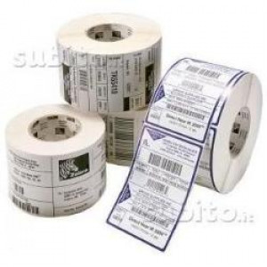 ETICHETTE IN POLIESTERE BIANCO Z-ULTIMATE 3000T WHITE X STAMP MIDRANGECONF.4 ROT X SCATOLA OGNI ROTOLO 950 ETICHETTE.102X152MM ANIMA 76MM