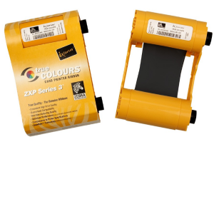 RIBBON CARD MONOCROMO NERO 1000 STAMPE PER STAMPANTI                  IN USO PER ZXP SERIES 3